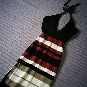Low back stripe dress